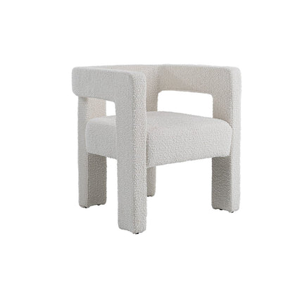 Modrest Drea - Modern White Fabric Dining Chair