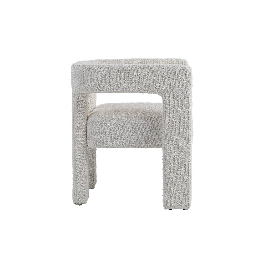 Modrest Drea - Modern White Fabric Dining Chair