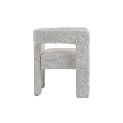 Modrest Drea - Modern White Fabric Dining Chair