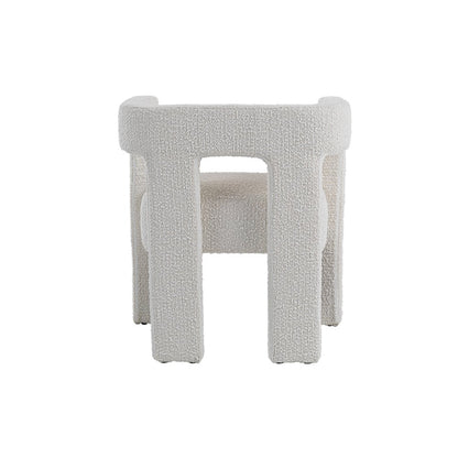 Modrest Drea - Modern White Fabric Dining Chair