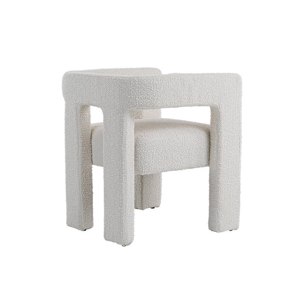 Modrest Drea - Modern White Fabric Dining Chair