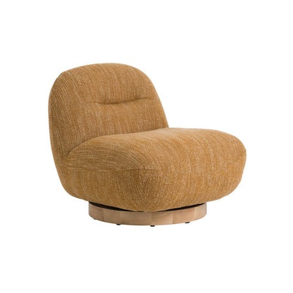 Modrest Renee - Modern Mustard Fabric Swivel Accent Chair
