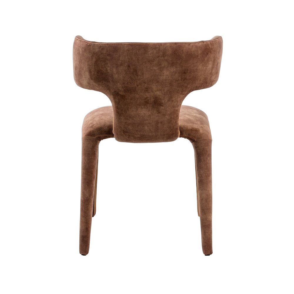 Modrest Saehee - Modern Camel Velvet Fabric Dining Chair