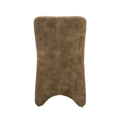 Modrest Ditka - Modern Camel Velvet Dining Chair (Set of 2)