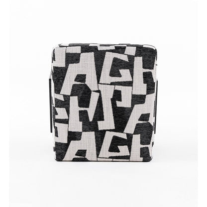 Modrest Leana - Modern Black & White Fabric Accent Chair