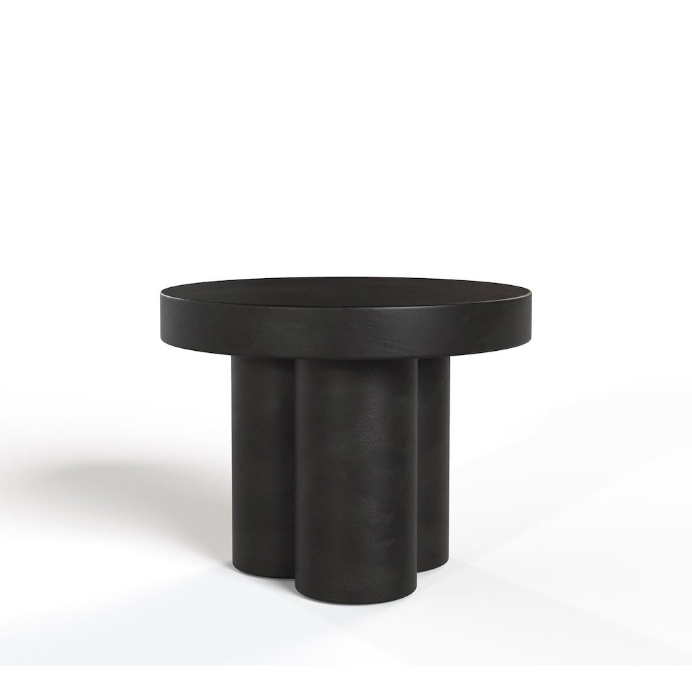Modrest Bruni - Modern Black Concrete End Table