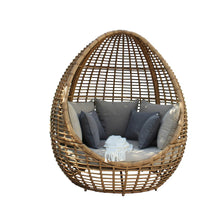 Renava Cocoon Mini - Outdoor Beige + Wicker Lounge Bed