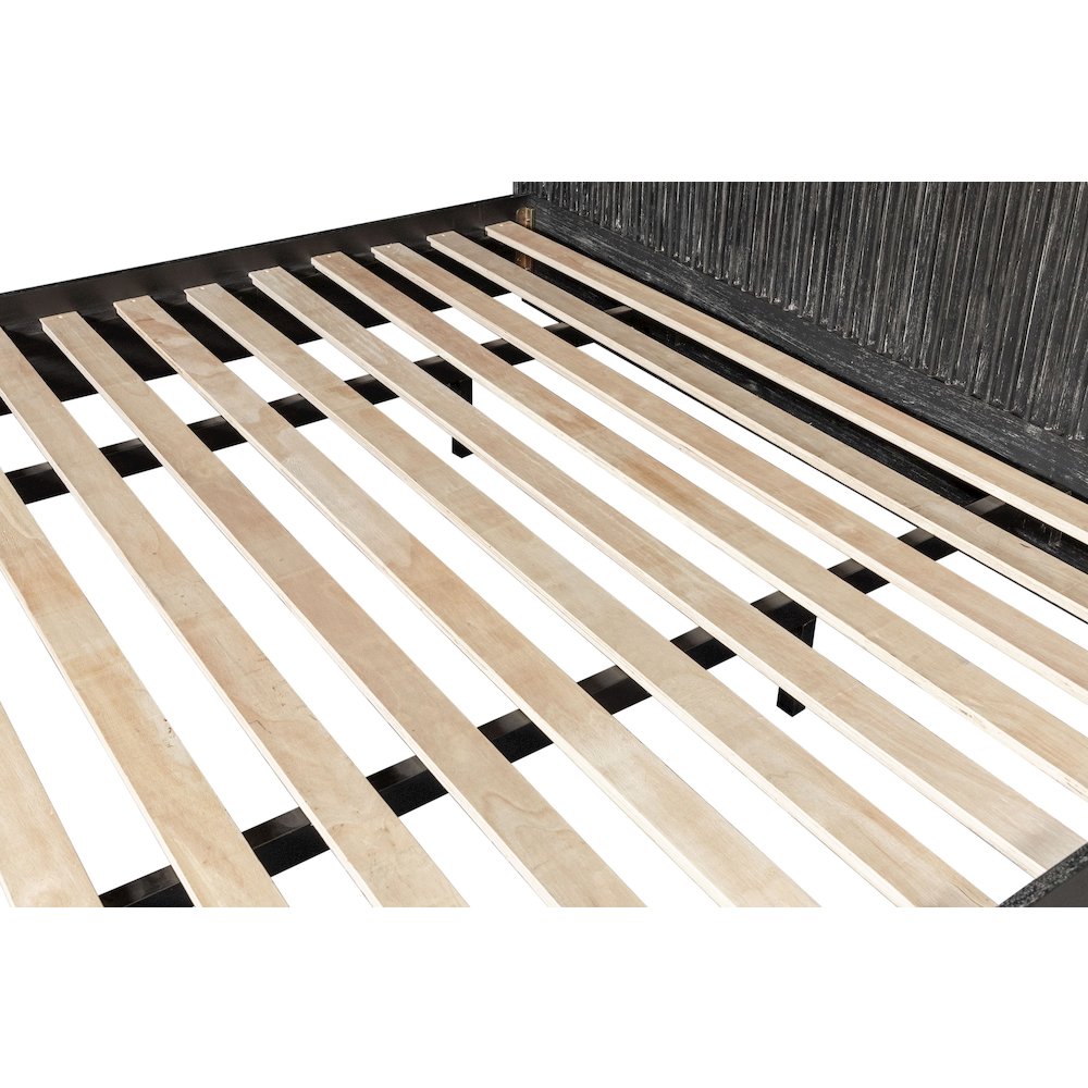 Modrest Fields - Eastern King Modern Black Bed