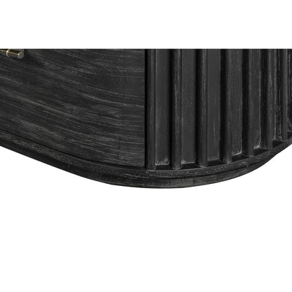 Modrest Fields - Modern Black Acacia Nightstand