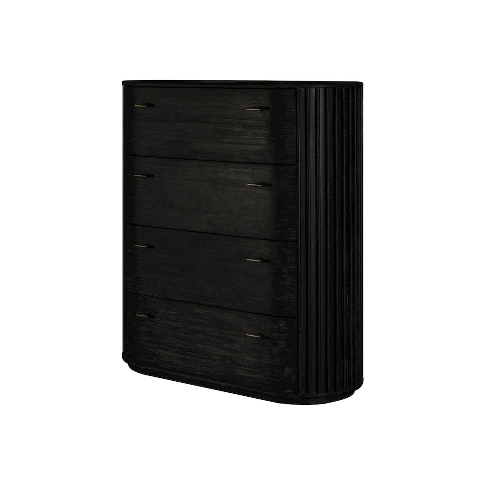 Modrest Fields - Modern Black Acacia Chest