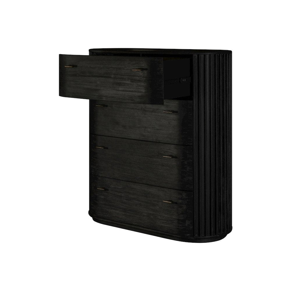 Modrest Fields - Modern Black Acacia Chest