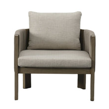 Renava Salvora - Outdoor Beige Fabric & Grey Rope Chair