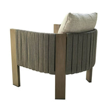 Renava Salvora - Outdoor Beige Fabric & Grey Rope Chair