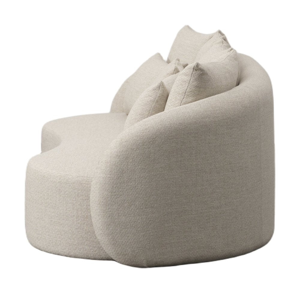 Renava Tabarca - Outdoor Beige Fabric 3 Seat Sofa