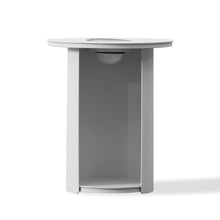Renava Onza - Outdoor White End Table w/ Solar Light