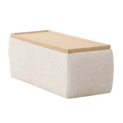 Divani Casa Freya - Modern Beige Fabric Sectional Console