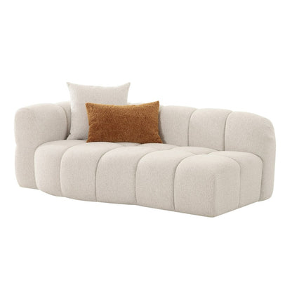 Divani Casa Freya - Modern Beige Fabric Sectional Console