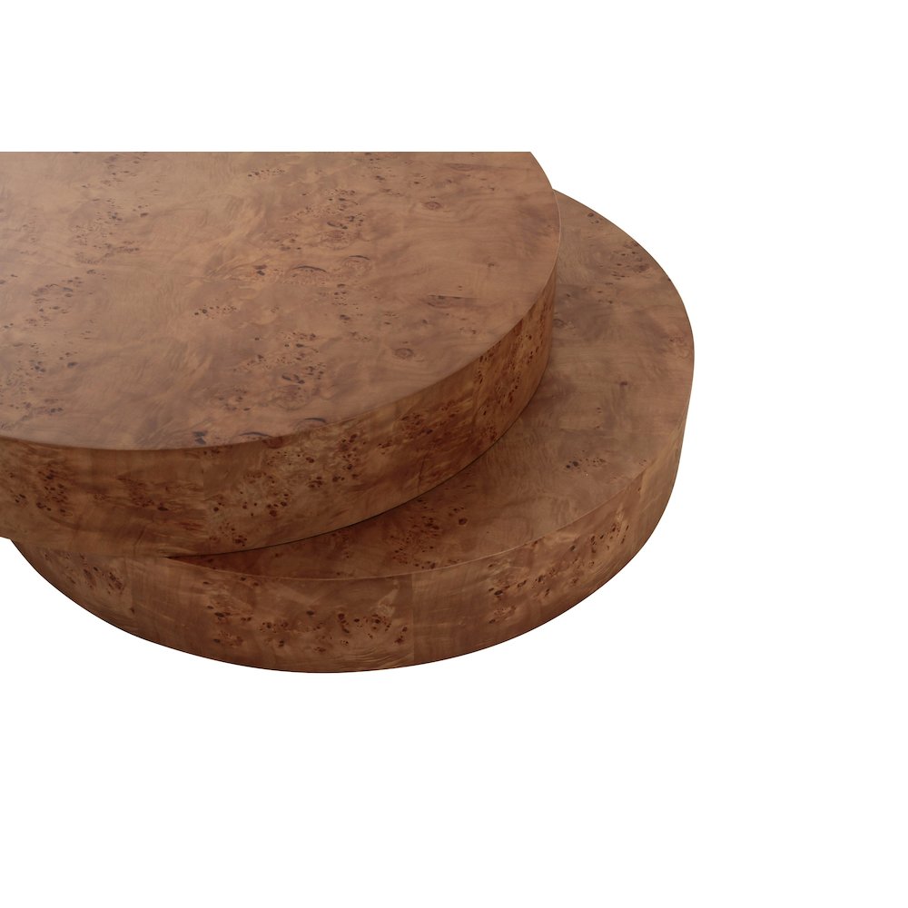 Modrest Ely - Modern Faux Burl Coffee Table