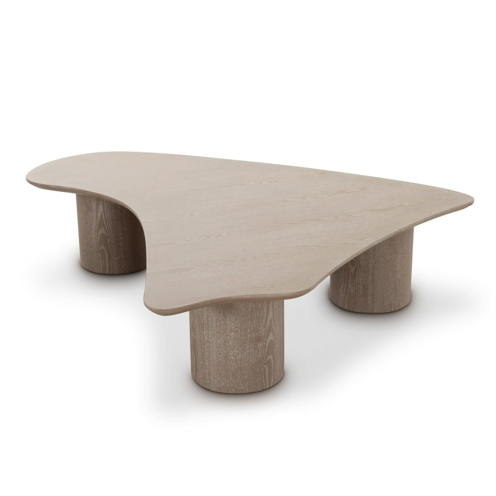 Modrest Connie - Modern White Oak Free Form Coffee Table
