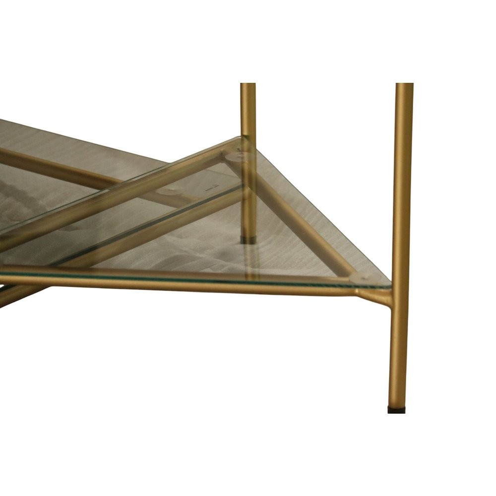 Modrest Mosk - Modern Marble + Glass + Brass Coffee Table