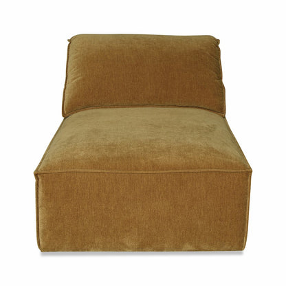 Divani Casa Gene - Modern Ochre Fabric 5-Piece Modular Sectional Sofa