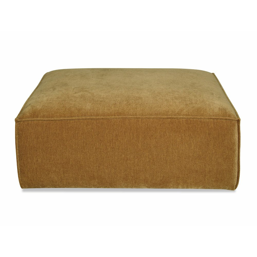 Divani Casa Gene - Modern Ochre Fabric Modular Ottoman
