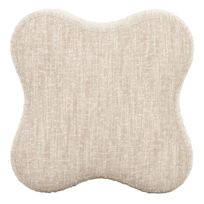 Spiro - Modern Beige Fabric Ottoman