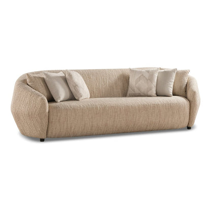 Belinda - Modern Beige Fabric 4-Seat Sofa