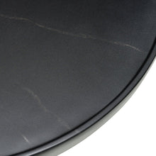 Akron - Modern Black and White Faux Marble Round Coffee Table