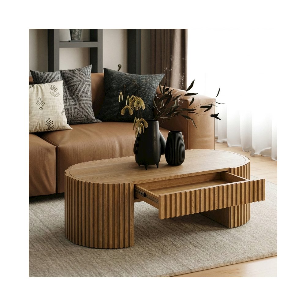Albrite - Modern Natural Ash Coffee Table