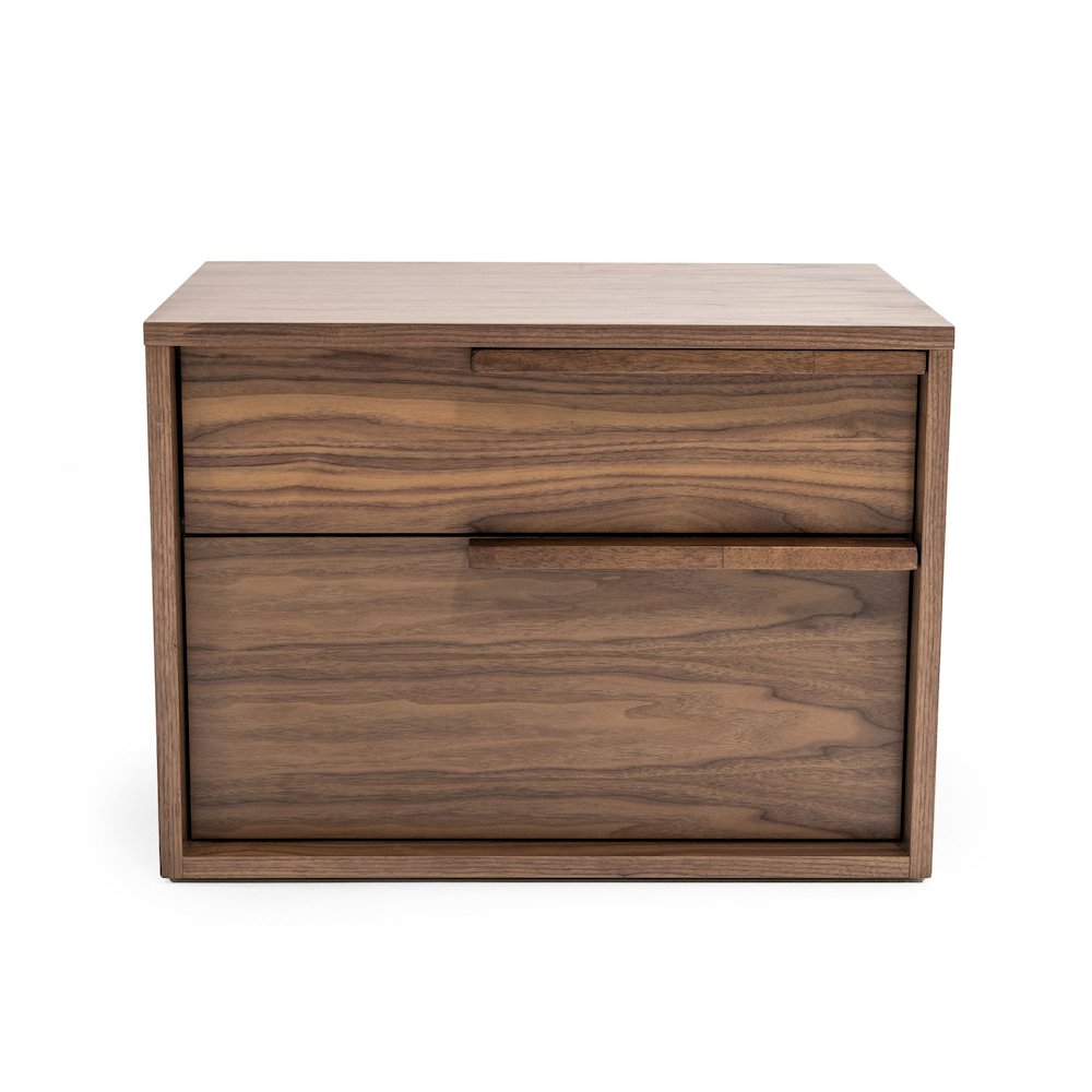 Modrest Amberlie - Modern Walnut Nightstand