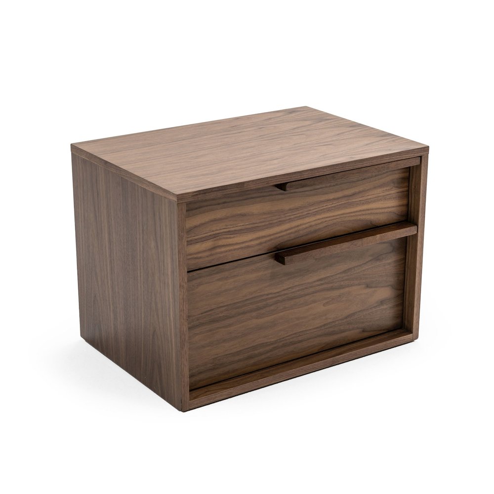 Modrest Amberlie - Modern Walnut Nightstand