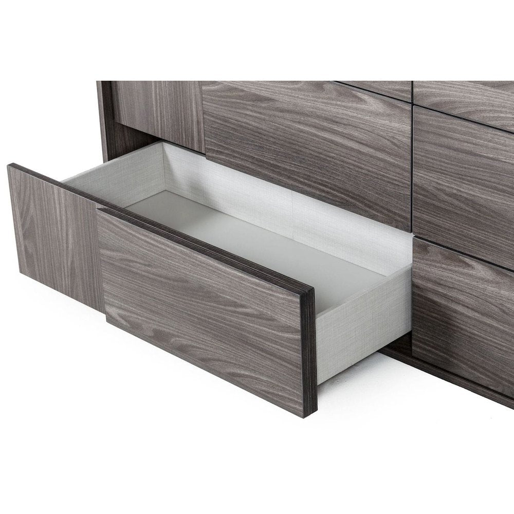 Nova Domus Asus - Italian Modern Elm Grey Dresser