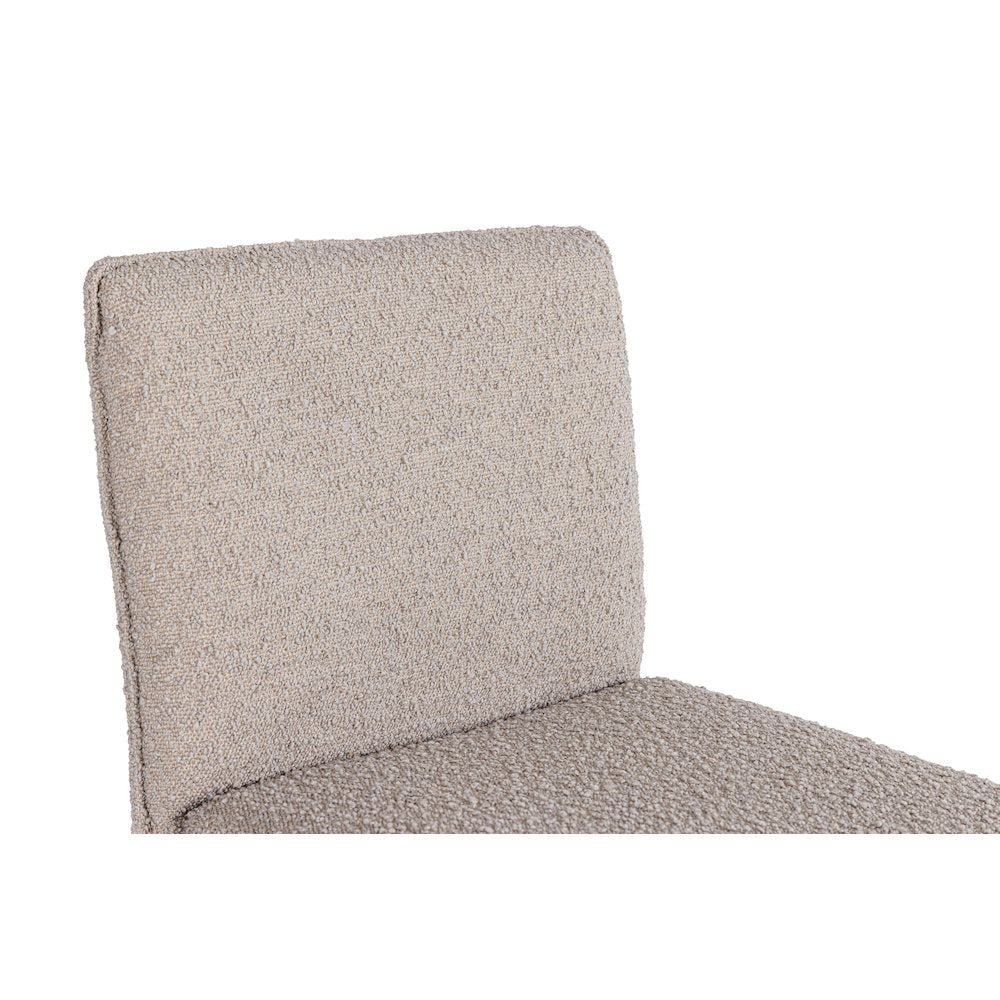 Modrest Atlanta - Modern Beige Fabric & Brass Counter Chair