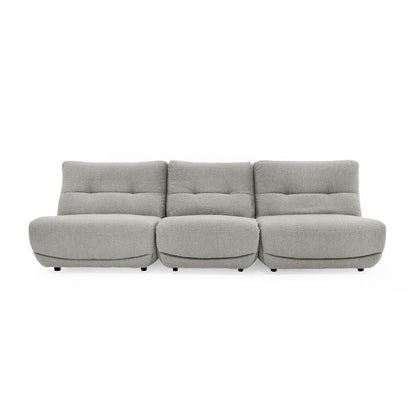 Divani Casa Basil - Modern Grey Fabric Small Electric Recliner Chair