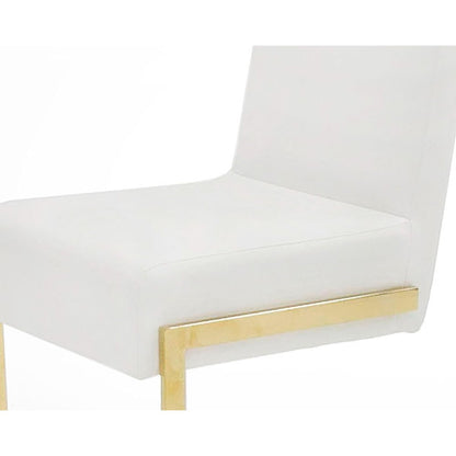 Modrest Batavia - Modern White & Gold Dining Chair (Set of 2)