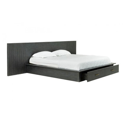 Modrest Manchester - Queen Contemporary Dark Grey Platform Bed