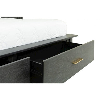 Modrest Manchester - Queen Contemporary Dark Grey Platform Bed