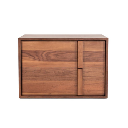 Nova Domus Berlin - Modern Walnut Nightstand