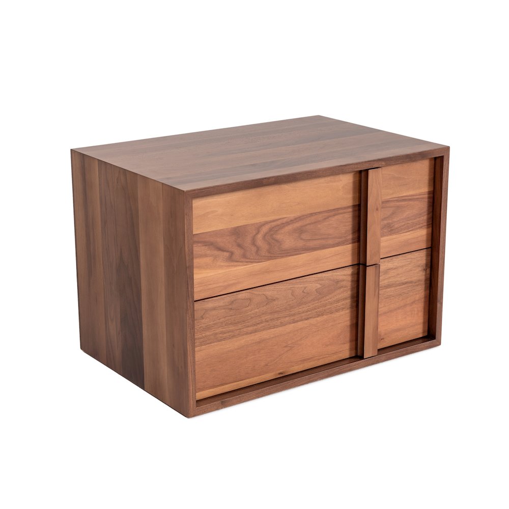 Nova Domus Berlin - Modern Walnut Nightstand