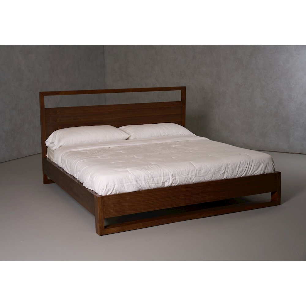 Nova Domus Berlin - Queen Modern Walnut Bed