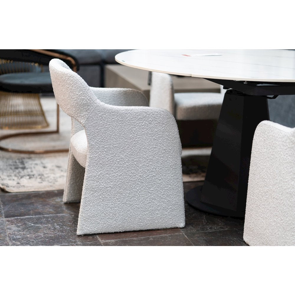 Modrest Bishop - Modern Grey Fabric Dining Chair