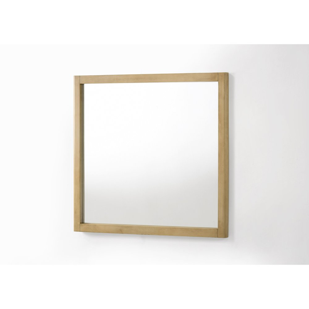 Nova Domus Santa Monica - Modern Natural Oak Square Mirror