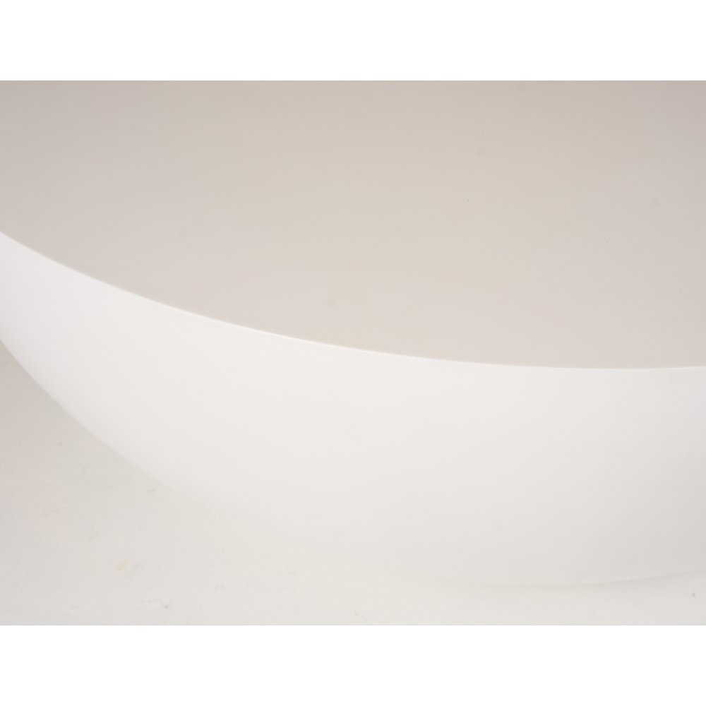 Modrest Bronte - Modern White Concrete Round Coffee Table