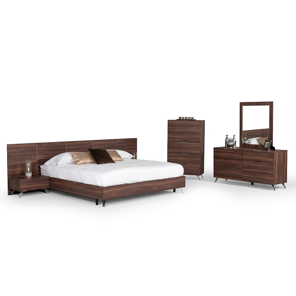 Nova Domus Brooklyn Italian Modern Walnut Nightstand
