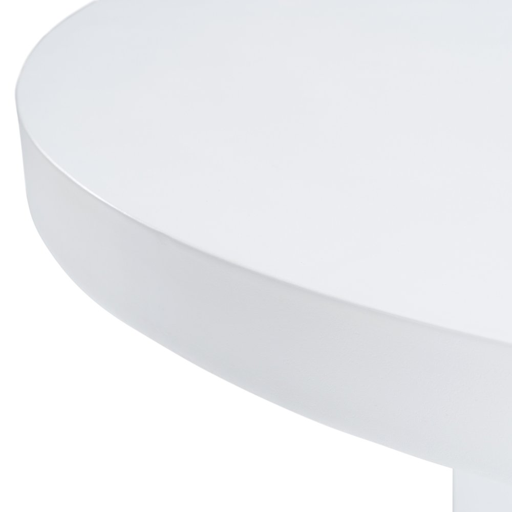 Modrest Bruni - Modern White Concrete Round Dining Table