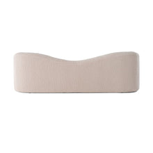 Calico - Contemporary Beige Pebble Fabric 4-Seat Sofa