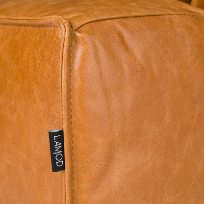 Divani Casa Cambria - Modern Cognac Leather Sofa