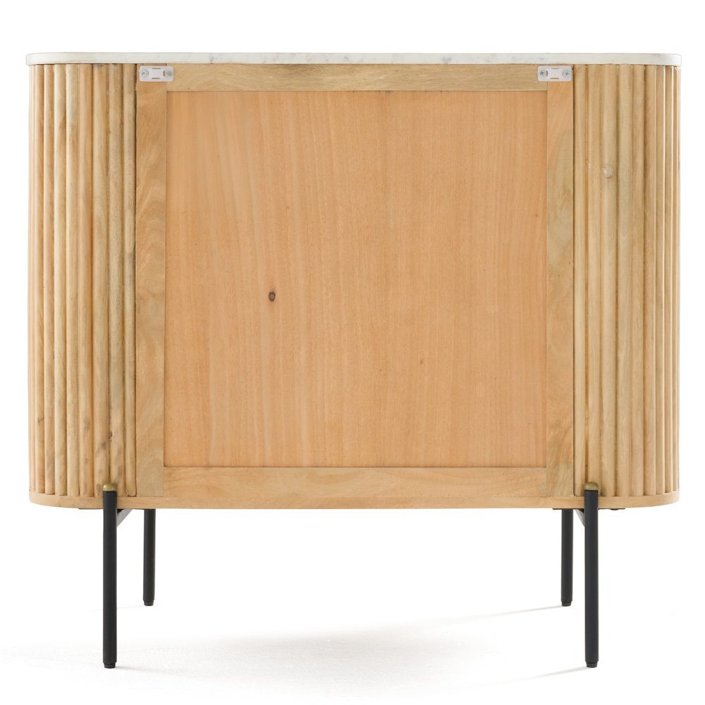 Cambridge White Marble and Mango 3 Drawer Dresser