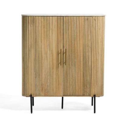 Modrest - Cambridge White Marble & Mango Tall Buffet